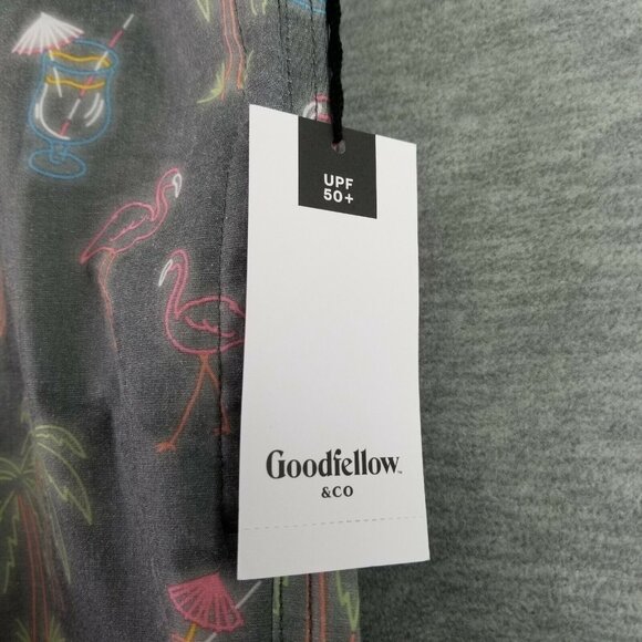 Mens Goodfellow Black Berry Swim Trunks Tiki Drink's 7" Inseam size XXL - Picture 4 of 7